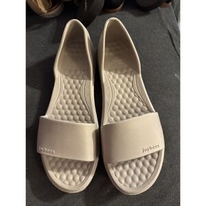 Joybees‎ Womens Friday Flat Rose Shimmer Bone 8